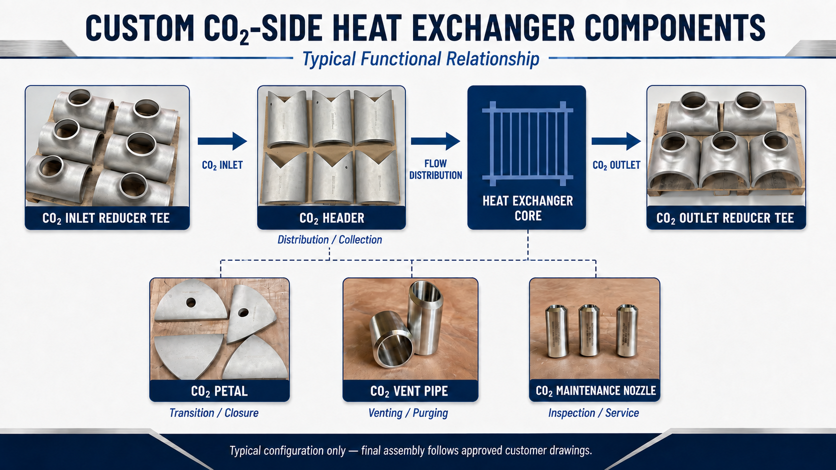 CO2 Heat Exchanger Components